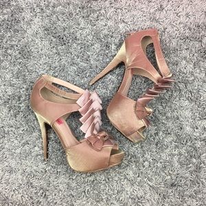 📦 Iconnn Blush pink satin heels